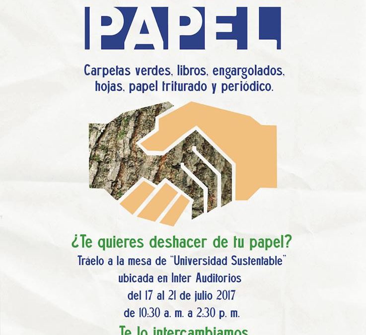 ¡¡ NO TIRES TU PAPEL, TRAELO A INTER AUDITORIOS DEL 17 AL 21