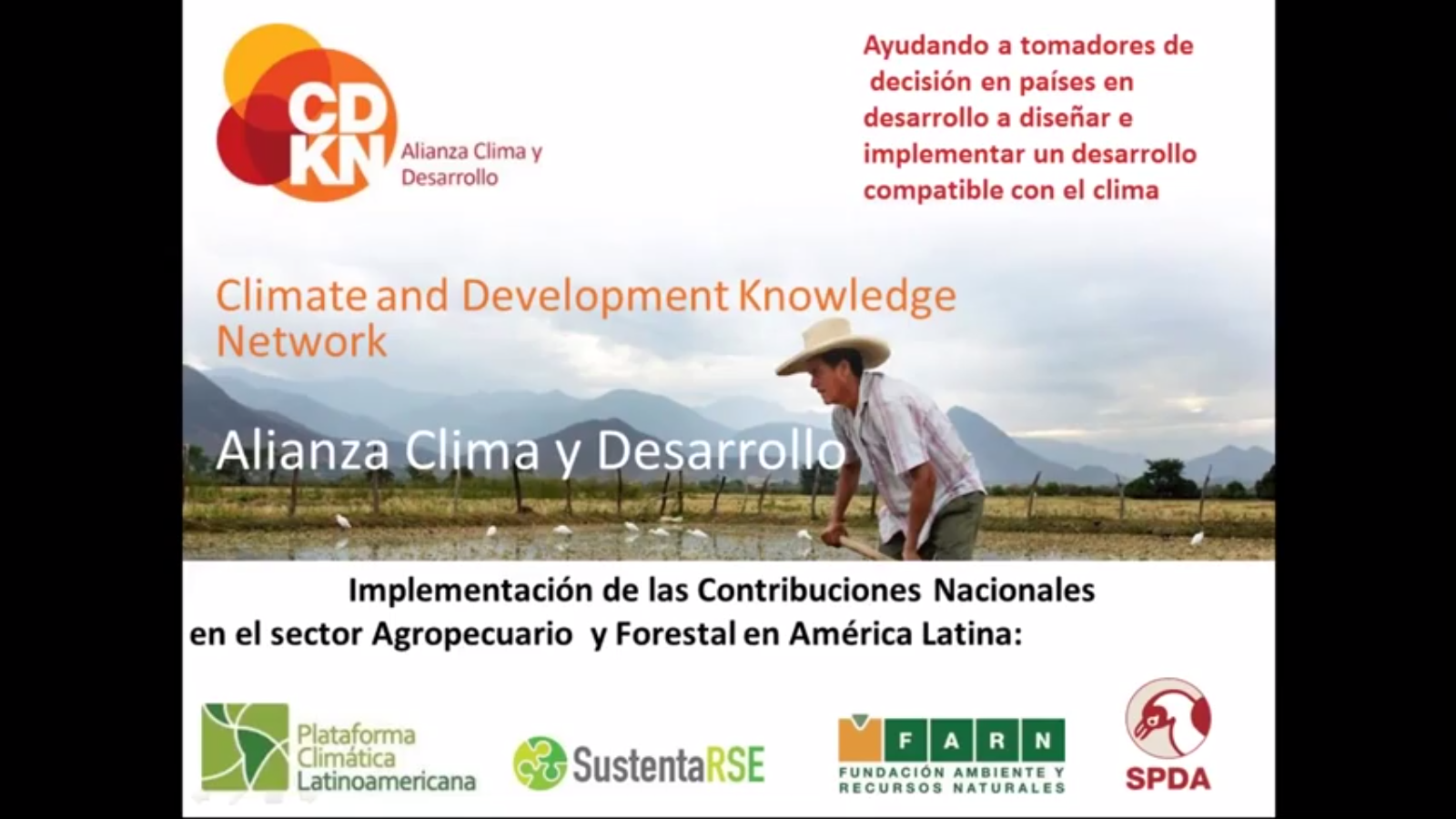 Webinar: Implementación de las Contribuciones Nacionales en el sector Agropecuario y Forestal en América Latina