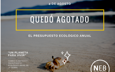 “Un Planeta para vivir” Cambio Climático y Presupuesto Ecológico anual de la Tierra.