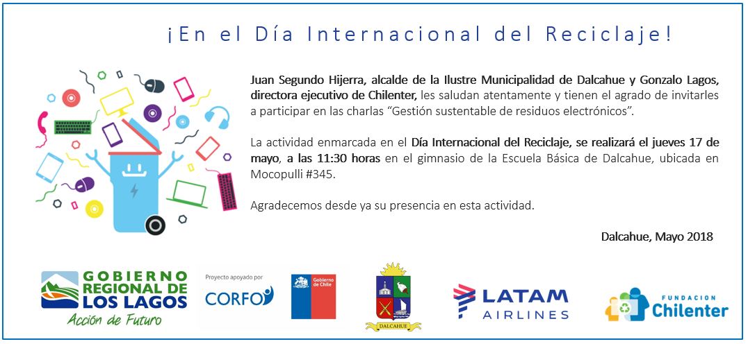 Con talleres sobre sustentabilidad y campañas de reciclaje Chilenter celebrará la Semana Mundial del Reciclaje