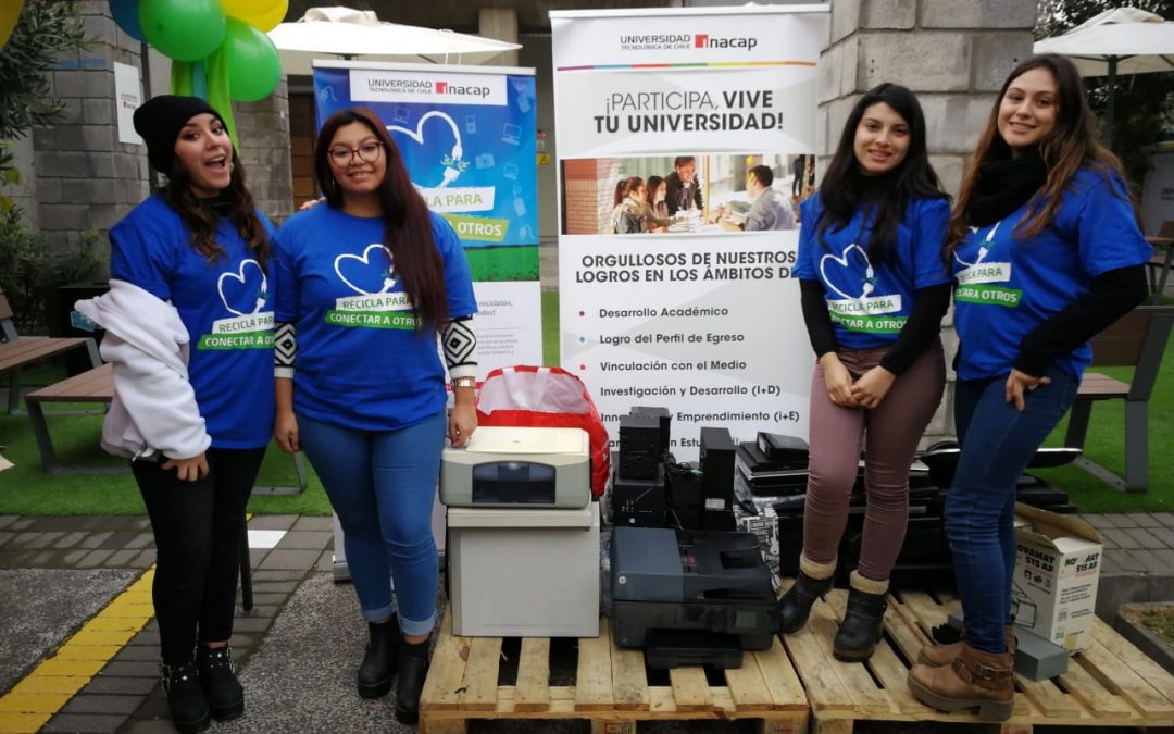 Chilenter e Inacap acopiaron más de 12 toneladas de residuos electrónicos durante reciclatón