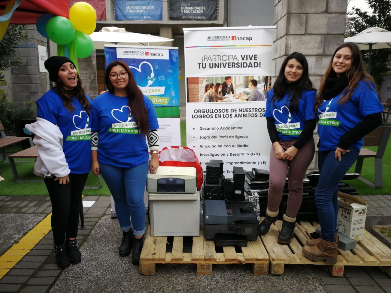 Chilenter e Inacap acopiaron más de 12 toneladas de residuos electrónicos durante reciclatón