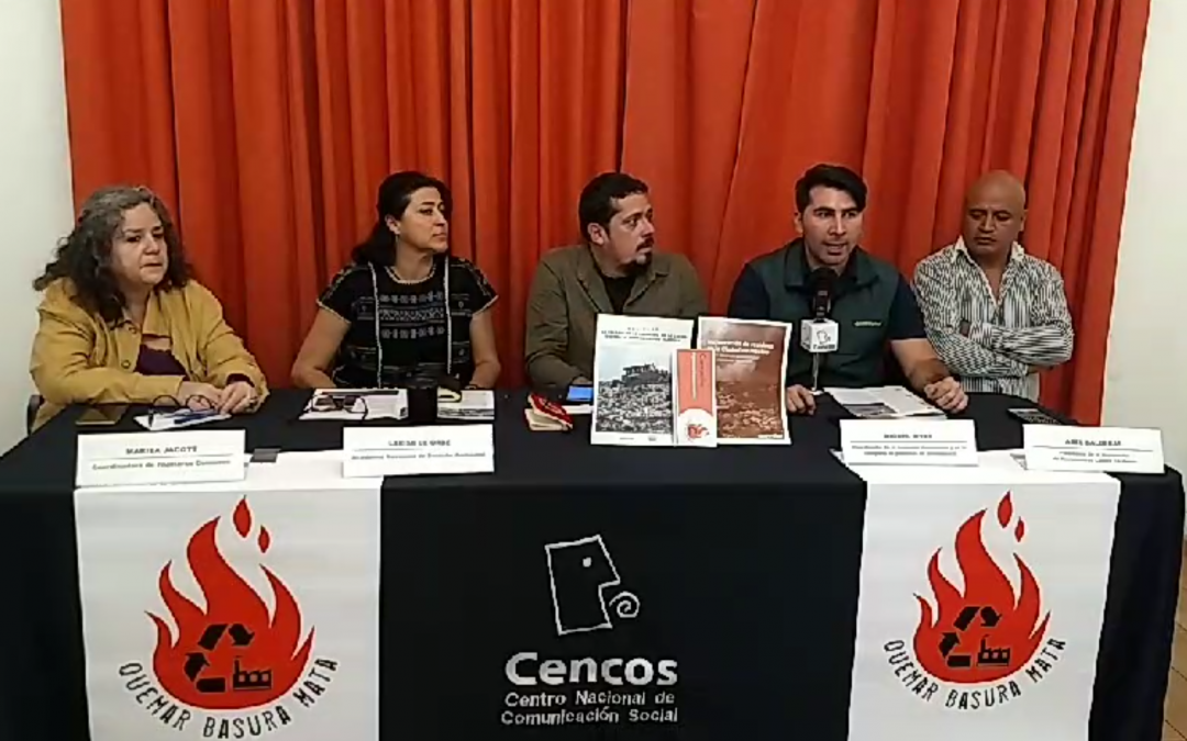 Rueda de Prensa: Campaña Quemar Basura Mata