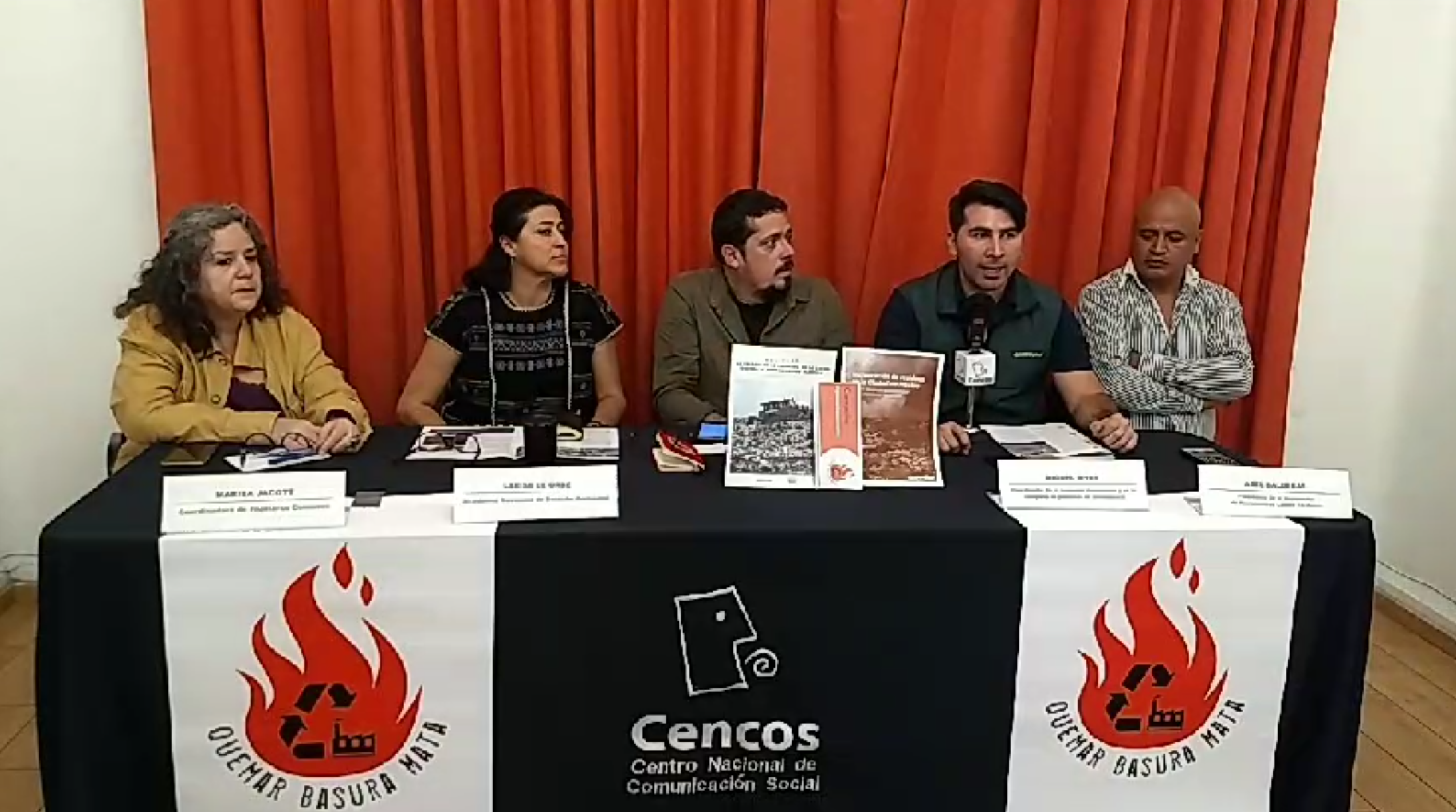 Rueda de Prensa: Campaña Quemar Basura Mata