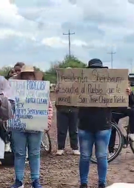 Habitantes de San José Chiapa exigen cancelar PODECIBI y reclaman información ambiental